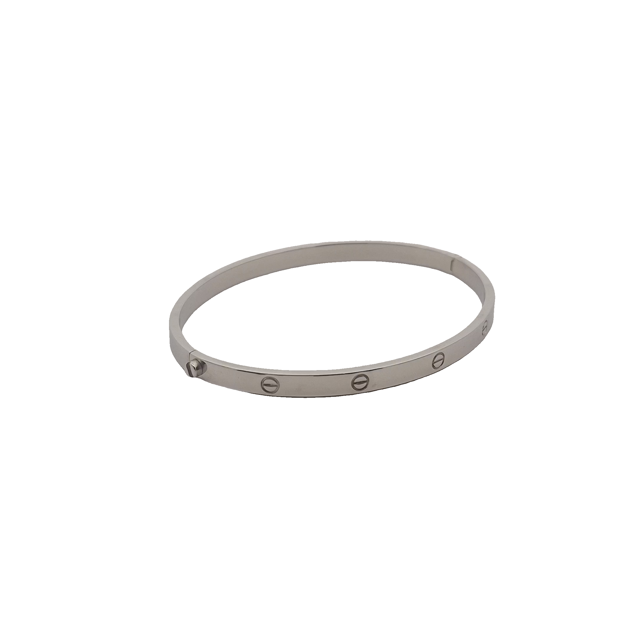 Top Quality Car Car Bangle, 18K White Gold, view 17