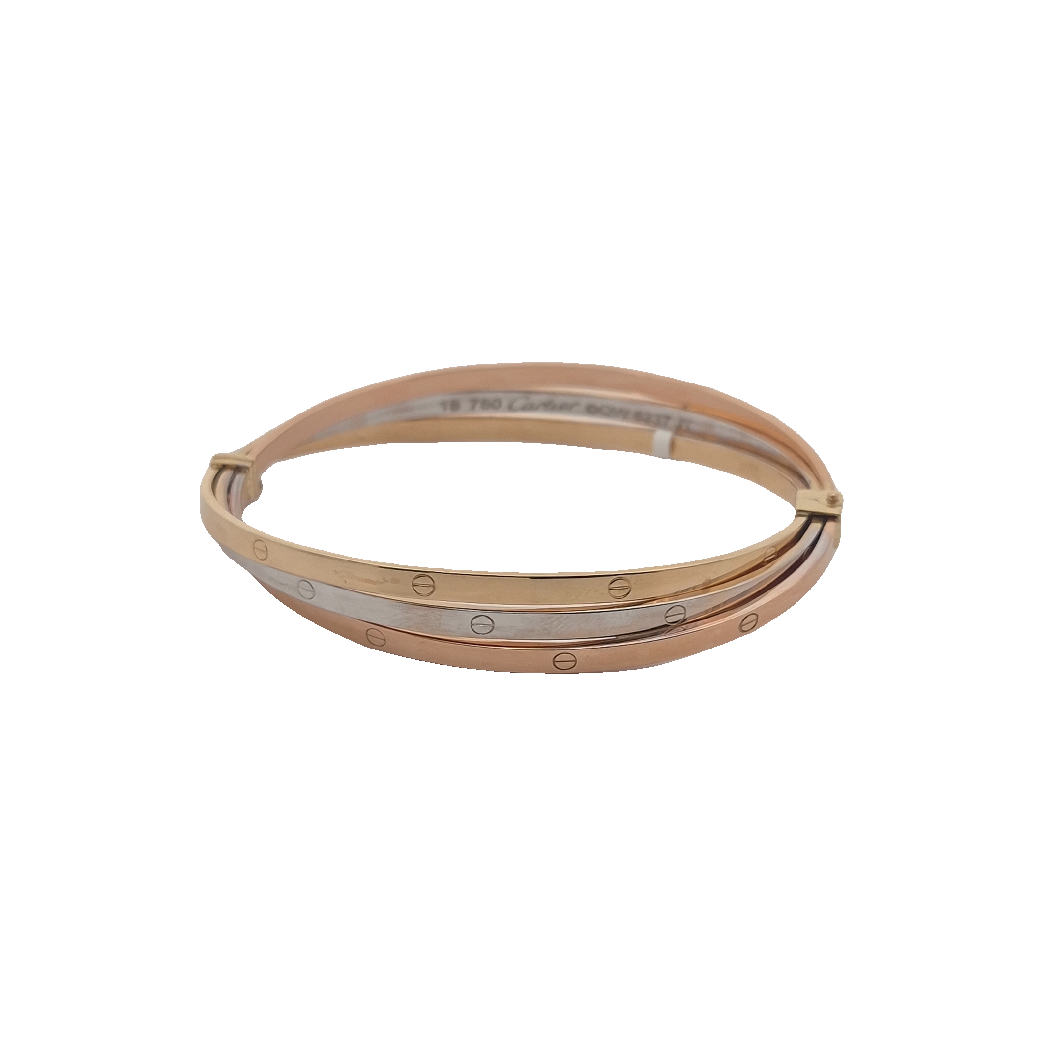 Top Quality Car Car Bangle, 18K Tri Color, view 13