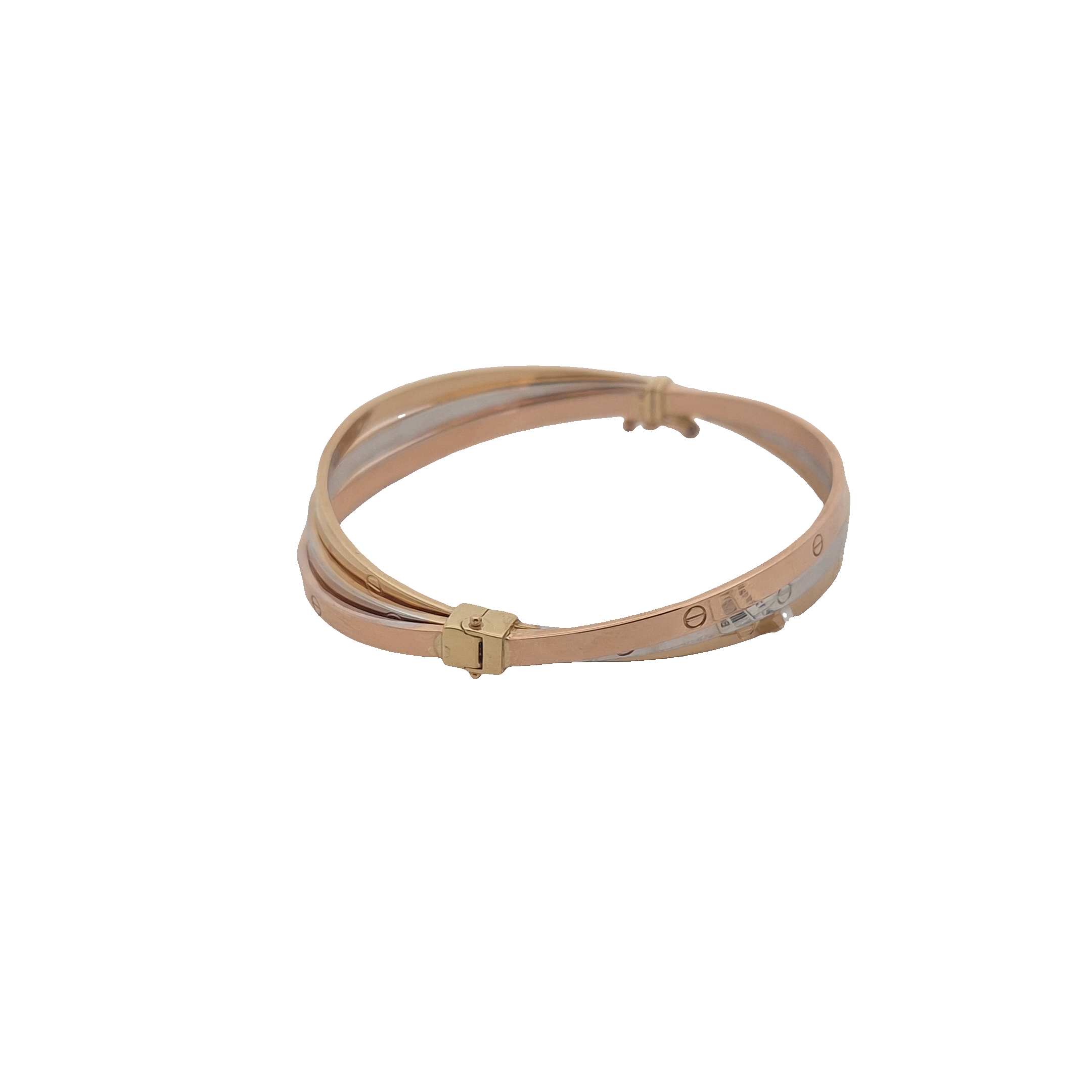 Top Quality Car Car Bangle, 18K Tri Color, view 12