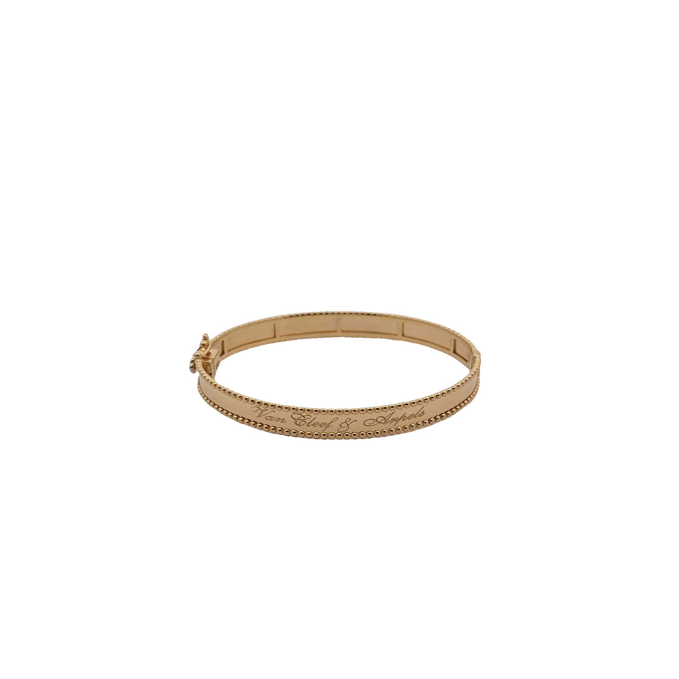 Beaded Edge Bangle, 18K Standard Yellow Gold, view 1